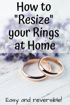 Ring Too Small Hack, Loose Ring Hack, Ring Too Big Hack, How To Make Jewelry, Ring Too Big, Make A Ring Smaller, Homemade Rings, Homemade Jewelry Cleaner, Jewelry Cleaner Diy