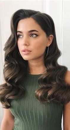 Wedding guest hairstyle - hollywood waves Hollywood Wedding Hair, 13 Hairstyles, Formal Event Hair, Sports Illustrated Models