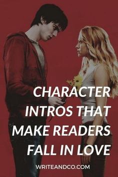 two people standing next to each other with the caption character infos that make readers fall in love