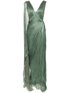 Shop Iris Serban Zaian maxi dress Emerald Green Dress Aesthetic, Zyla Classic Summer, Pretty Gowns, Green Silk Dress, Green Chiffon Dress, The Bling Ring, Fancy Fashion, Tank Dresses, Anna Dress