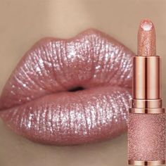 Glitter Star Lipstick Temperature Changing Color Lipstick Long Lasting Waterproof Nude Makeup Moisturizing Lipstick Lip Color Shades, Pop Lipstick, Shimmer Lipstick, Jelly Lipstick, Color Changing Lipstick, Glitter Lipstick, Lip Cosmetics, Makijaż Smokey Eye, Moisturizing Lipstick