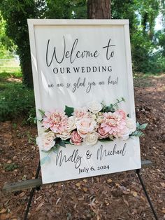 Wedding Flower Box Welcome Sign, Welcome to Our Wedding Sign, Personalized Wedding Flower Box, Personalized Bridal Shower Sign - Etsy Spring Wedding Welcome Sign, Flower Box Wedding Sign, Wedding Sign With Flowers, Flower Box Welcome Sign, Birthday Signage, Wedding Entrance Sign, Welcome To Our Wedding Sign, Welcome Flowers, Bridal Shower Sign