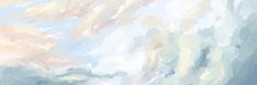 an abstract painting of the sky and clouds