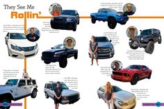 there are many different types of trucks on this page, including four women and one man