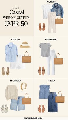 2024 Must-Have Summer Wardrobe Essentials Over 50 — THE DAILEIGH Chic Weekend Outfits Summer, Nancy Myers Style Outfits, Summer Outfit Ideas For Women, Summer Wardrobe 2024, Must Have Clothes, Summer Weekend Outfit, Capsule Wardrobe Casual, Spring Summer Capsule Wardrobe, Casual Summer Outfits For Women