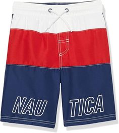 Amazon.com: Nautica Boys' Swim Trunk with UPF 50+ Sun Protection: Clothing, Shoes & Jewelry Logo Artwork, Swim Fashion, Signature Logo, Our Kids, Kids Clothing