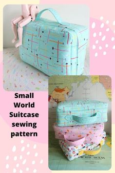 small world suitcase sewing pattern with instructions