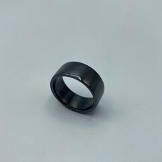 Size 8- 8mm width Black titanium.  This is not a coating it is heated to give a nice black colour Black Titanium Ring, Titanium Ring, Titanium Rings, Black Colour, Rings Statement, Statement Rings, Black Color, Jewelry Rings, Rings For Men