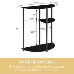 the perfect size for this table is perfect for the living room, entryway, bathroom, and more