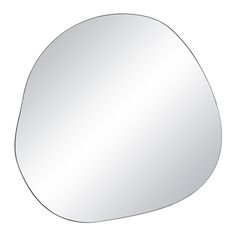 an oval mirror on a white background with no image in the bottom right hand corner