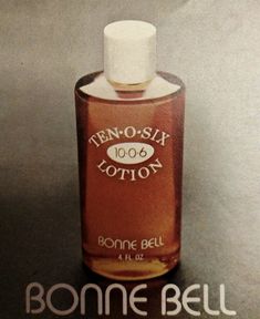 a bottle of bonne bell ten - six lotion sitting on top of a table