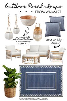 the ultimate guide to decorating your patio porch or patio from walmart with text overlay