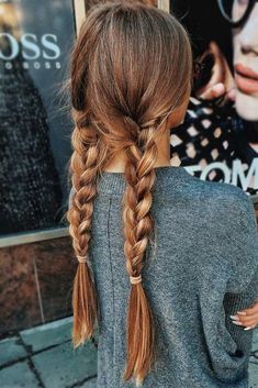 Lazy Braids, Messy Plaits, Aesthetic Hairstyle, Pretty Braided Hairstyles, Super Hair, Long Braids, Teen Hairstyles