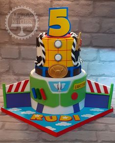 a birthday cake for a five year old boy