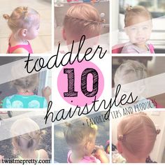 Good for photo sessions with kids. 10 Creative Toddler Hairstyles + tips and secrets to keep them sitting still #hairstyles Keep Hair Out Of Face, Toddler Hairstyles, Toddler Hairstyles Girl, Easy Toddler, School Hairstyles, Mia 3