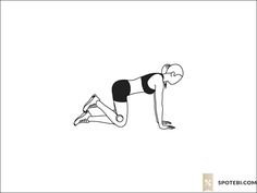 a woman is doing push ups on her stomach