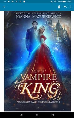 the cover for vampire king, with an image of a woman in a red dress