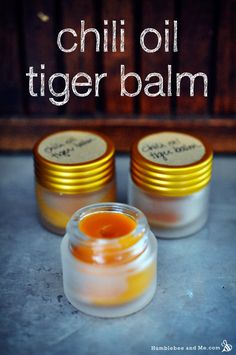 Essential oil salve recipe | DIY essential oil balm | Chili oil DIY recipe | Sore muscle salve recipe Make Chili Oil, Homemade Chili Oil, How To Make Chili, Balm Recipe, Tiger Balm, Healing Salves, Homemade Chili