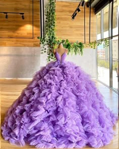 Ball Gown Purple, Gown Purple, Graduation Party Dresses, Prom Girl Dresses, Dress Graduation, Stunning Prom Dresses, Purple Prom Dress