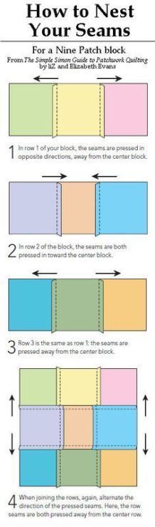 the instructions for how to sew an origami box with two different colors