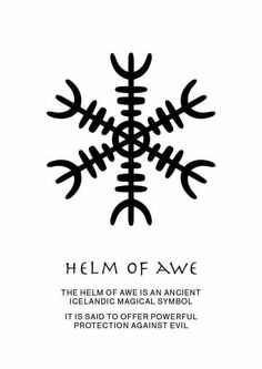 the hem of awe is an ancient scientific magic symbol it is said to offer powerful protection and protection against evil