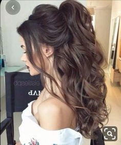 Romantic Wedding Hair Updo, Ponytail Bridal Hair, Half Pony Hairstyles, Wedding Hair Updo, Bridal Hair Half Up, Wedding Hairstyles And Makeup, Kardashian Hair, Wavy Wedding Hair, Pony Hairstyles