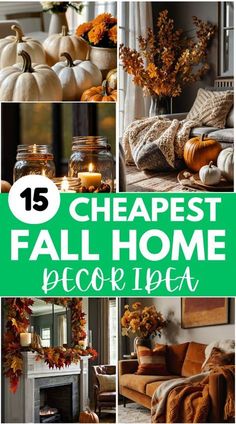 Fall Decor For Living Room, Fall Decor On A Budget, Modern Country Decor, Fall Home Decor Ideas, Cheap Fall Decor, Fall Decorating Ideas, Cheap Fall, Cozy Fall Decor, Fall Decor Inspiration