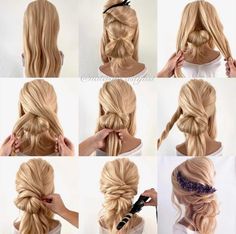 Why We Love a Great Step-by-Step Pictorial - Beyond the Ponytail Engaging Posts, Bridesmaid Hair Long, Mother Of The Bride Hair, Beautiful Braided Hair, Up Dos For Medium Hair, Step By Step Hairstyles, Peinados Recogidos, Dance Hairstyles, Updos For Medium Length Hair