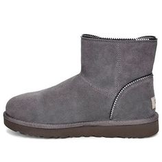 (WMNS) UGG Classic Novelty Mini Florence 1110697-CHRC (SNKR/Zipper/Women's) Ugg Classic Mini, Ugg Classic, Classic Mini, Stylish Sneakers, Perfect Pair, Florence, Zipper, Sneakers, Grey