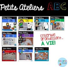 an advertisement for the spanish language children's book pepits ateliers abc