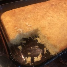 a close up of a cake in a pan