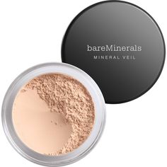 Weightless and talc-free, bareMinerals ORIGINAL MINERAL VEIL Loose Setting Powder sets and extends makeup wear while blurring the appearance of pores and imperfections. This translucent loose powder won’t cake or settle into fine lines and leaves skin with a soft matte, airbrushed finish. All bareMinerals products are 100percent cruelty-free and free of parabens, phthalates, formaldehyde, chemical sunscreens, triclosan, triclocarban, propylene glycol, mineral oil, coal tar and microbeads. This p Bare Minerals Concealer, Eye Brightener, Translucent Powder, Bare Beauty, Bargain Shopping, Bare Minerals, Finishing Powder, Beauty Gifts, Beauty Sale