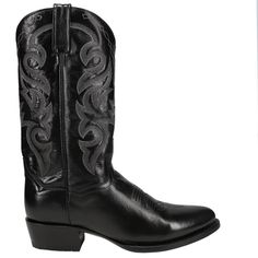 This men's Dan Post Milwaukee cowboy boot delivers premium durability and Western style for any occasion. These men's western boots feature a Western stitch detailed leather upper for premium style and durability. $189.95 Black Cowboy Boots Men, Luxury Black Cowboy Boots With Round Toe, Luxury Black Cowboy Boots With Moc Toe, Y’all Black Cowboy Boots, Black Western Mid-calf Boots Medium Width, Dan Post Boots, Men In Heels, Western Boots For Men, Comfortable Boots