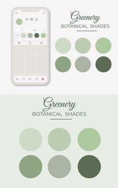 the different shades of green are shown in this graphic style, and it's not too