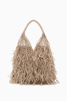 Featured in Look 22 of our Spring/Summer ‘24 Runway Show, the Valeria Large Fringe Hobo is skillfully hand-woven from macramé leather with a playful explosion of fringe that’s carefully added by hand. It features a roomy interior, can easily sling over your shoulder, and is a gorgeous alabaster white. The handle is reinforced with leather weaving for comfortable wear. Composition: 100% Calf Leather Nappa Leather Bag, Fringe Tote Bag, Alabaster White, Macrame Bag, Summer 24, Leather Weaving, Leather Fringe, Hobo Handbags, Ulla Johnson