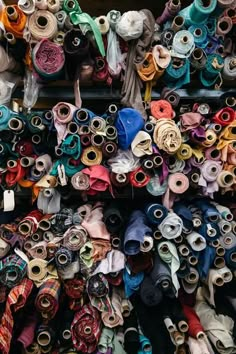 there are many different types of ties on display