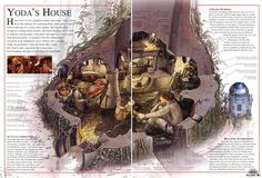 the inside of a star wars character's house is shown in an article about it