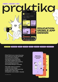 an advertisement for proaktika, the education and app design firm that has been launched