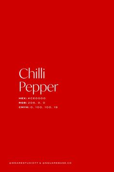 Chilli Pepper Bright Red Colour Palette Inspiration For Your Next Design Project Red Brand Color Palette, Jewellery Website, Brand Colour Schemes, Red Color Combinations, Red Color Schemes, Color Pallete