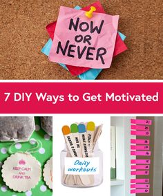 It's easy to scroll through your pins and get distracted from your goals, but these 7 DIY Pinterest projects from @Jennifer Lawson @Jessica Ainscough @Shauna Reid @LaurenConrad.com @Chicisms will give you fun new ways to stay motivated.  #motivation Motivational Ideas, Ways To Stay Motivated, Motivation Ideas, Daily Burn, Breakfast Low Carb, Paint Chip, Pinterest Diy, Pinterest Projects, Fat Loss Workout