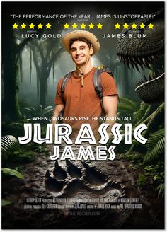 the movie poster for jurasic james