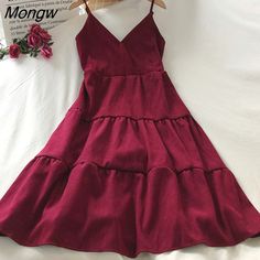 Shipping: Worldwide Express Shipping AvailableDelivery time: 7-15Days Fast ShippingReturns: Fast refund, 100% Money Back Guarantee.Brand Name: GoghvinciSleeve Style: RegularPattern Type: SolidSilhouette: A-LINENeckline: V-NeckDecoration: TierredStyle: Office LadyDresses Length: Mid-CalfMaterial: CottonMaterial: PolyesterOrigin: Mainland ChinaWaistline: empireSleeve Length(cm): SleevelessSeason: AutumnModel Number: h77238Size: one sizeColor: black red blue apricotSeason: summer fall springConditi Chic Office, New Years Sales, Office Ladies, Summer Fall, Autumn Summer, Red Blue, Black Red, Red And Blue, Korean Fashion