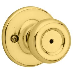 Tylo Polished Brass Bed/Bath Door Knob Featuring Microban Antimicrobial Technology - Super Arbor Mobile Home Doors, Bed And Bath, Brass Interior, Colonial Design, Brass Bed, Traditional Colonial, Lock Style, Residential Doors, Door Makeover