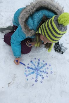 Snow Painting with Markers and Water - How Wee Learn Painting With Markers, Snow Crafts, Snow Painting, Winter Activities Preschool, Eye Dropper, Winter Play, Fun In The Snow, Snow Activities, Winter Activities For Kids