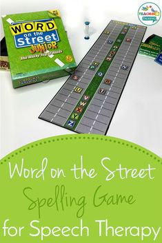 word on the street spelling game for speech therapy