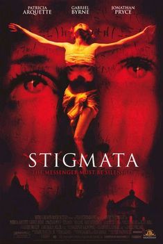 the movie stigmata is shown with an image of a man on top of a woman