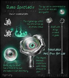 an info sheet describing the different types of glass sparklers