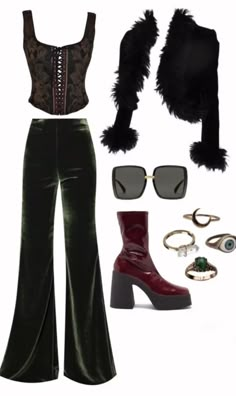 70s Rockstar, Clothes Basics, Star Costume, Look Grunge, Venus Fashion, Vampire Halloween, Goth Fairy, 70s Inspired Fashion, 70s Outfits