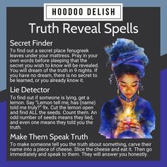 Truth Telling Spell, Make Someone Tell The Truth Spell, Hoodoo Shoe Spells, Tell The Truth Spell, Hoodoo Delish, Witchy Spells, Truth Spell