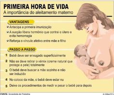 a woman holding a baby in her arms and the words primaria hora de vida